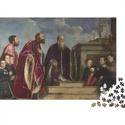 Titian Holz Puzzle Kunst, 1000 Teile Museums Puzzles, Puzzlespiel Ölmalerei, Lernspiel Herausforderung Spielzeug Tolles Geschenk, Übung Für Den Geist Titian Holz Puzzle Kunst, 1000 Teile Museums Puzzles, Puzzlespiel Ölmalerei, Lernspiel Herausforderung Spielzeug Tolles Geschenk, Übung Für Den Geist von XCOFG