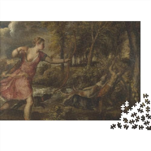 Titian Puzzle Spiel 1000 Teile Museums Puzzlespiel Für Erwachsene, Weltberühmte Gemälde Impossible Puzzles, Ölmalerei Holzpuzzle, Puzzler 1000 Pcs von XCOFG