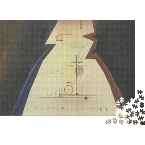 Wassily Kandinsky Holz-Puzzles Kunst Puzzle Für Erwachsene, Tolles Geschenk Lernspiel Spielzeug Geschenk Für Ölmalerei Holzpuzzle 1000 Pcs von XCOFG