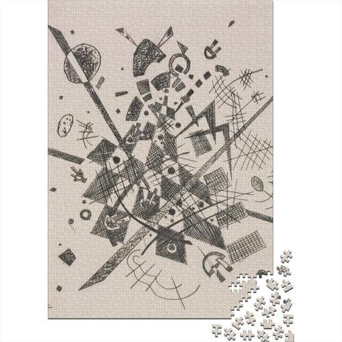 Wassily Kandinsky Kunst Holz-Puzzle Für Erwachsene 1000 Teile, Hölzernes Museums Puzzle, Weltberühmte Gemälde Puzzles, Lernspiele, Tolles Geschenk, Wohnkultur 1000 Pcs von XCOFG