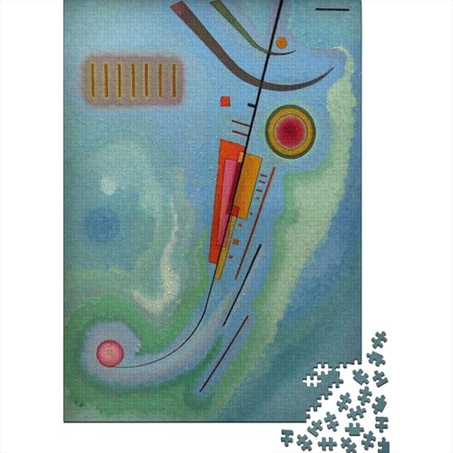 Wassily Kandinsky Puzzle Spiel 1000 Teile Ölmalerei Puzzlespiel Für Erwachsene, Museums Impossible Puzzles, Kunst Holzpuzzle, Puzzler 1000 Pcs von XCOFG
