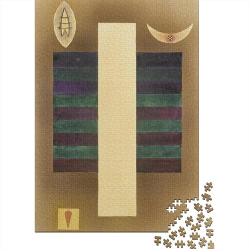 Wassily Kandinsky Puzzle Spiel 1000 Teile Weltberühmte Gemälde Puzzlespiel Für Erwachsene, Kunst Impossible Puzzles, Ölmalerei Holzpuzzle, Puzzler 1000 Pcs von XCOFG