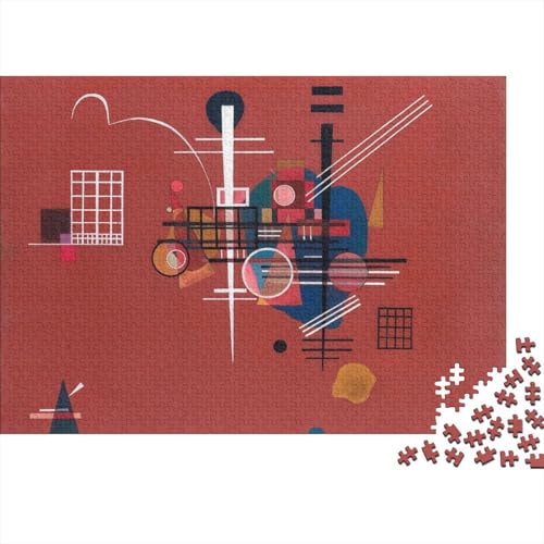Wassily Kandinsky Weltberühmte Gemälde 1000 Stück Puzzle Für Erwachsene Puzzlespiel 1000 Teile Große Kunst Puzzles Lernspiel Spielzeug Geschenk Für Die Wanddekoration von XCOFG