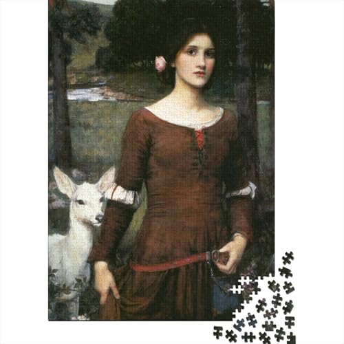 Waterhouse Puzzle, Kunst Holzpuzzle, Museums Puzzles 1000 Teile, Ölmalerei Puzzlespiel, Gehirntraining Spielzeug Für Kinder, Impossible Puzzles von XCOFG