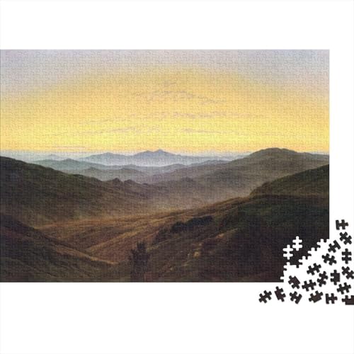 Weltberühmte Gemälde Caspar David Friedrich Puzzles Für Erwachsene, Übung Für Den Geist, Geschenk-Idee, Nachhaltiges Kunst Puzzle Tolles Geschenk Familientreffen Spiele 1000 Teile von XCOFG