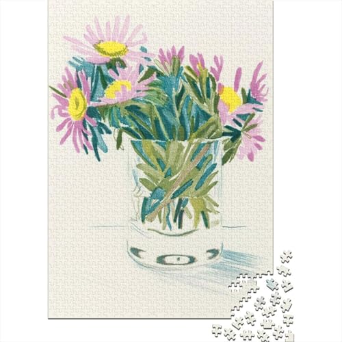 Weltberühmte Gemälde David Hockney Puzzle 1000 Teile, Ölmalerei Puzzles Für Erwachsene, Geschicklichkeitsspiel Für Die Ganze Familie, Übung Für Den Geist, Ideal Als Wandbild von XCOFG