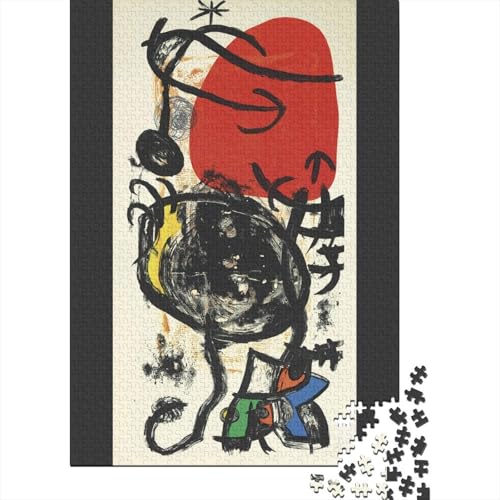 Weltberühmte Gemälde Joan Miró Puzzle 1000 Teile, Kunst Puzzles Für Erwachsene, Geschicklichkeitsspiel Für Die Ganze Familie, Übung Für Den Geist, Ideal Als Wandbild von XCOFG