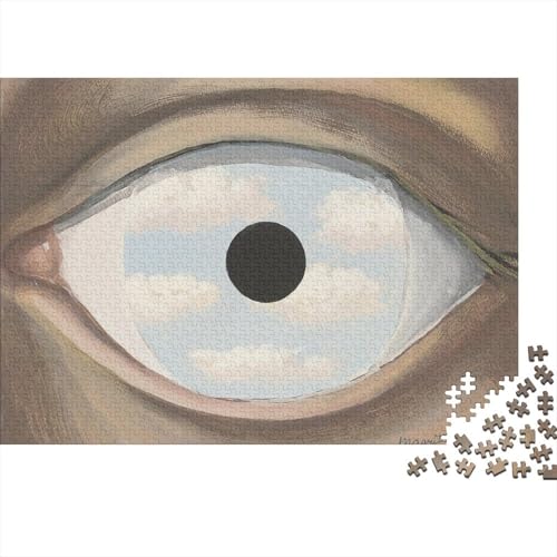 Weltberühmte Gemälde René Magritte Puzzle 1000 Teile, Kunst Puzzles Für Erwachsene, Geschicklichkeitsspiel Für Die Ganze Familie, Übung Für Den Geist, Ideal Als Wandbild von XCOFG