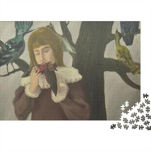 Weltberühmte Gemälde René Magritte Puzzle 1000 Teile, Kunst Puzzles Für Erwachsene, Geschicklichkeitsspiel Für Die Ganze Familie, Übung Für Den Geist, Ideal Als Wandbild von XCOFG