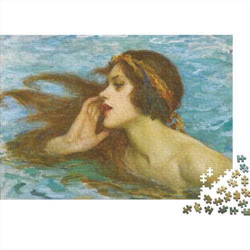 Weltberühmte Gemälde Waterhouse 1000 Teile Puzzles Für Ölmalerei Holz-Puzzle Lernen Lernspielzeug Familienspiele Geschenke Für Heimdekoration Für Erwachsene 1000 Stück von XCOFG