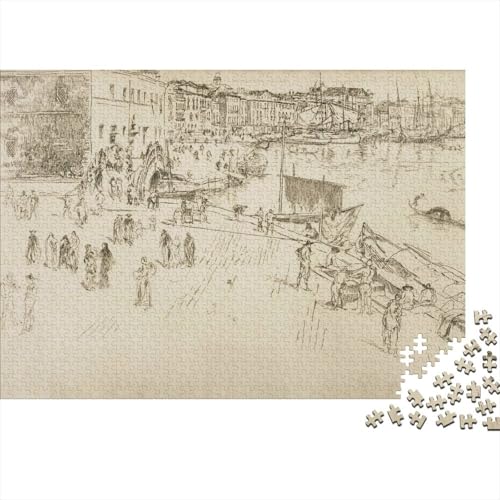 Whistler Puzzle 1000 Teile Erwachsene Lustige, Kunst Puzzles Klassische, Druckgrafik Puzzlespiel, Skizze Puzzle Schwer, Pädagogisches Spielzeug von XCOFG