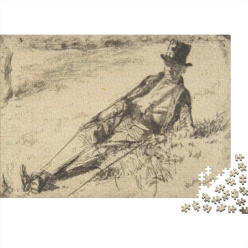 Whistler Puzzle Spiel 1000 Teile Kunst Puzzlespiel Für Erwachsene, Skizze Impossible Puzzles, Druckgrafik Holzpuzzle, Puzzler 1000 Pcs von XCOFG