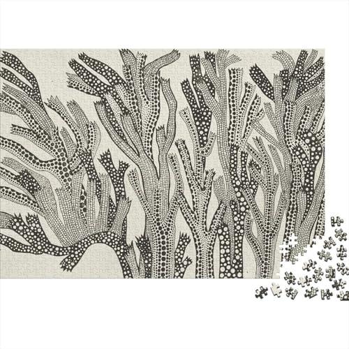 Yayoi Kusama Skizze Puzzle 1000 Teile Erwachsene, Lustige Kunst Puzzles Geschenk-Idee Für Geburtstag, Weihnachten, Halloween Und Valentinstag von XCOFG