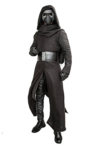 XCOSTUME® Deluxe Kylo Ren Kostüm für Herren, komplette Version V3, mit Gürtel und Handschuhen, Größe XL, Kompletter Anzug, XL von XCOSTUME®