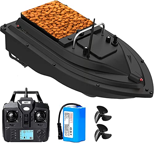 XCSCUK Köderboote, intelligentes Angelköderboot, 500 m ferngesteuertes Köderboot, mit LED-Nachtlicht/GPS, für Nachtangeln (5200 mAh) von XCSCUK