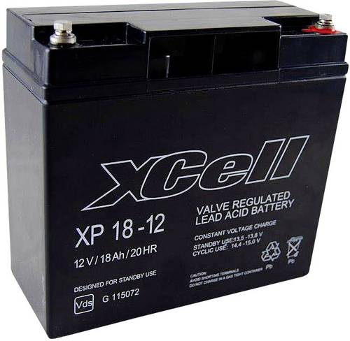 XCell XP1712 XCEXP1812 Bleiakku 12V 18Ah Blei-Vlies (AGM) (B x H x T) 181 x 167 x 77mm M5-Schraubans von XCell