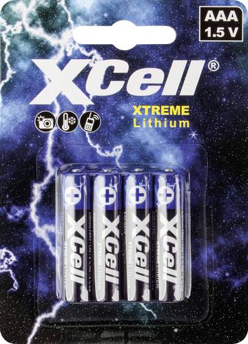 XCell XTREME FR03/L92 Micro (AAA)-Batterie Lithium 1.5V 4St. von XCell