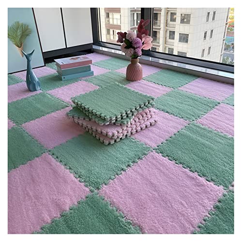 20-teilige Schaumstoff-Bodenmatte, Puzzle-Spielmatte für Zuhause, Wohnzimmer, Schlafzimmer, Puzzlematte, ineinandergreifender Teppich, weiche Schaumstoffmatten,,Light Green Pink 0.6cm 20-teilige Schaumstoff-Bodenmatte, Puzzle-Spielmatte für Zuhause, Wohnzimmer, Schlafzimmer, Puzzlematte, ineinandergreifender Teppich, weiche Schaumstoffmatten,,Light Green Pink 0.6cm von XDAWQP