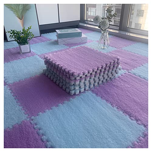 20-teilige Schaumstoff-Bodenmatte, Puzzle-Spielmatte für Zuhause, Wohnzimmer, Schlafzimmer, Puzzlematte, ineinandergreifender Teppich, weiche Schaumstoffmatten,,Light Purple Blue 0.6cm 20-teilige Schaumstoff-Bodenmatte, Puzzle-Spielmatte für Zuhause, Wohnzimmer, Schlafzimmer, Puzzlematte, ineinandergreifender Teppich, weiche Schaumstoffmatten,,Light Purple Blue 0.6cm von XDAWQP
