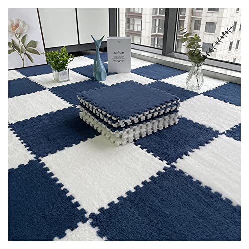 20-teilige Schaumstoff-Bodenmatte, Puzzle-Spielmatte für Zuhause, Wohnzimmer, Schlafzimmer, Puzzlematte, ineinandergreifender Teppich, weiche Schaumstoffmatten,,Navy Blue +White 0.6cm 20-teilige Schaumstoff-Bodenmatte, Puzzle-Spielmatte für Zuhause, Wohnzimmer, Schlafzimmer, Puzzlematte, ineinandergreifender Teppich, weiche Schaumstoffmatten,,Navy Blue +White 0.6cm von XDAWQP
