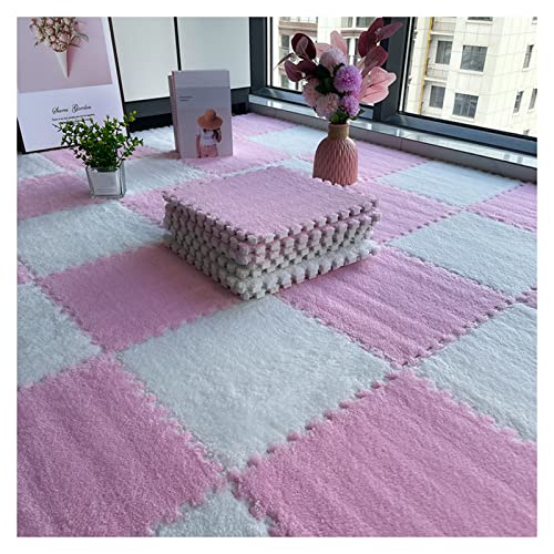 20-teilige Schaumstoff-Bodenmatte, Puzzle-Spielmatte für Zuhause, Wohnzimmer, Schlafzimmer, Puzzlematte, ineinandergreifender Teppich, weiche Schaumstoffmatten,,Pink White 0.6cm 20-teilige Schaumstoff-Bodenmatte, Puzzle-Spielmatte für Zuhause, Wohnzimmer, Schlafzimmer, Puzzlematte, ineinandergreifender Teppich, weiche Schaumstoffmatten,,Pink White 0.6cm von XDAWQP