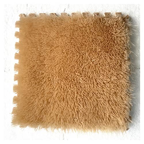 Ineinander greifende Bodenmatten aus weichem Schaumstoff mit Fliesen, Puzzle-Spielmatten, Spleißteppich, 3 cm Langer Plüschteppich für Spielmatte, Spielzimmer, ,Apricot 16 Pcs Ineinander greifende Bodenmatten aus weichem Schaumstoff mit Fliesen, Puzzle-Spielmatten, Spleißteppich, 3 cm Langer Plüschteppich für Spielmatte, Spielzimmer, ,Apricot 16 Pcs von XDAWQP
