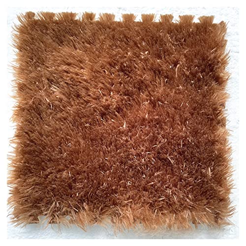 Ineinander greifende Bodenmatten aus weichem Schaumstoff mit Fliesen, Puzzle-Spielmatten, Spleißteppich, 3 cm Langer Plüschteppich für Spielmatte, Spielzimmer, ,Coffee 12 Pcs Ineinander greifende Bodenmatten aus weichem Schaumstoff mit Fliesen, Puzzle-Spielmatten, Spleißteppich, 3 cm Langer Plüschteppich für Spielmatte, Spielzimmer, ,Coffee 12 Pcs von XDAWQP