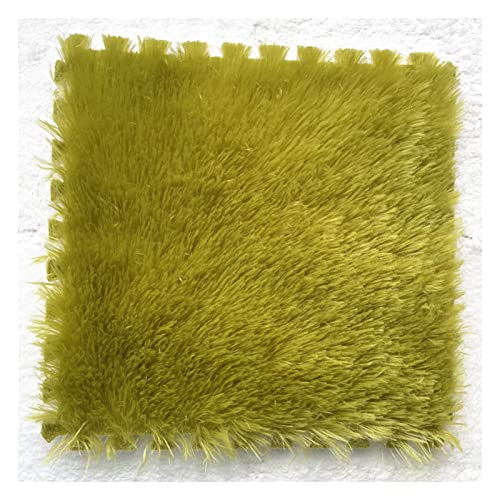 Ineinander greifende Bodenmatten aus weichem Schaumstoff mit Fliesen, Puzzle-Spielmatten, Spleißteppich, 3 cm Langer Plüschteppich für Spielmatte, Spielzimmer, ,Green 9 Pcs Ineinander greifende Bodenmatten aus weichem Schaumstoff mit Fliesen, Puzzle-Spielmatten, Spleißteppich, 3 cm Langer Plüschteppich für Spielmatte, Spielzimmer, ,Green 9 Pcs von XDAWQP