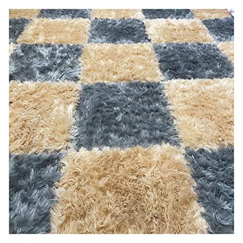 Ineinander greifende Bodenmatten aus weichem Schaumstoff mit Fliesen, Puzzle-Spielmatten, Spleißteppich, 3 cm Langer Plüschteppich für Spielmatte, Spielzimmer, ,Grey + Apricot 16 Pcs Ineinander greifende Bodenmatten aus weichem Schaumstoff mit Fliesen, Puzzle-Spielmatten, Spleißteppich, 3 cm Langer Plüschteppich für Spielmatte, Spielzimmer, ,Grey + Apricot 16 Pcs von XDAWQP