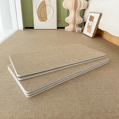 Teppichquadrate, Bodenmatte aus Schaumstoffquadraten, für das Spielzimmer zu Hause, Puzzle-Schaumstoff-Bodenmatte aus Baumwollleinen, weiche, rutschfeste Klette,Apricot 10pcs Teppichquadrate, Bodenmatte aus Schaumstoffquadraten, für das Spielzimmer zu Hause, Puzzle-Schaumstoff-Bodenmatte aus Baumwollleinen, weiche, rutschfeste Klette,Apricot 10pcs von XDAWQP