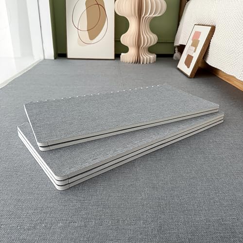 Teppichquadrate, Bodenmatte aus Schaumstoffquadraten, für das Spielzimmer zu Hause, Puzzle-Schaumstoff-Bodenmatte aus Baumwollleinen, weiche, rutschfeste Klette,L Gray 10pcs Teppichquadrate, Bodenmatte aus Schaumstoffquadraten, für das Spielzimmer zu Hause, Puzzle-Schaumstoff-Bodenmatte aus Baumwollleinen, weiche, rutschfeste Klette,L Gray 10pcs von XDAWQP