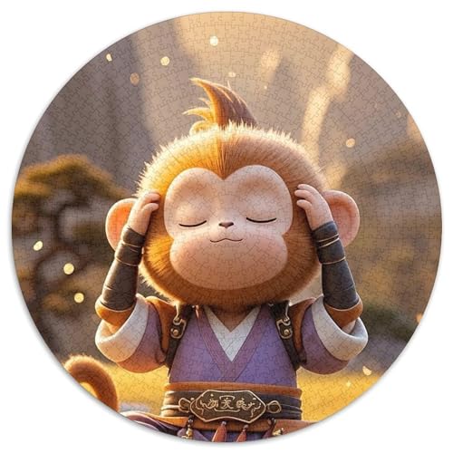 AFFE 1000 PCS Puzzle Stressabbau-Spielzeug Für Erwachsene Kinder Lindo Runden Puzzle Puzzle-Spiele Wand DekoRatteteteion Geschenk 1000pcs (67.5x67.5cm) von XDDBYUIZP