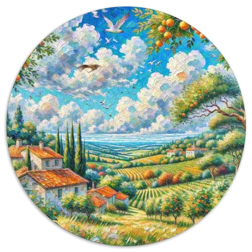 Adler 1000 PCS Puzzle Stressabbau-Spielzeug Für Erwachsene Kinder Süße Haustiere Circular Puzzles Puzzle-Spiele Wand Dekoration Geschenk 1000pcs (67.5x67.5cm) von XDDBYUIZP