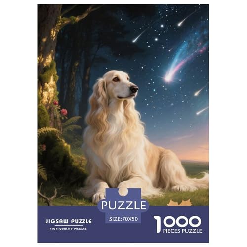 Afghanischer Hund Jigsaw Geeignet Für Erwachsene Und Kinder Kreativ 1000 Teile niedlich Haustier Spaß Herausforderend Unique Home Decor 70x50cm Afghanischer Hund Jigsaw Geeignet Für Erwachsene Und Kinder Kreativ 1000 Teile niedlich Haustier Spaß Herausforderend Unique Home Decor 70x50cm von XDDBYUIZP