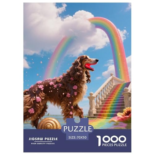 Afghanischer Hund Jigsaw Geeignet Für Erwachsene Und Kinder Kreativ 1000 Teile niedlich Haustier Spaß Herausforderend Unique Home Decor 70x50cm Afghanischer Hund Jigsaw Geeignet Für Erwachsene Und Kinder Kreativ 1000 Teile niedlich Haustier Spaß Herausforderend Unique Home Decor 70x50cm von XDDBYUIZP