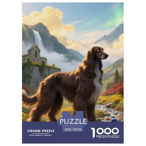 Afghanischer Hund Jigsaw Geeignet Für Erwachsene Und Kinder Kreativ 1000 Teile niedlich Haustier Spaß Herausforderend Unique Home Decor 70x50cm Afghanischer Hund Jigsaw Geeignet Für Erwachsene Und Kinder Kreativ 1000 Teile niedlich Haustier Spaß Herausforderend Unique Home Decor 70x50cm von XDDBYUIZP