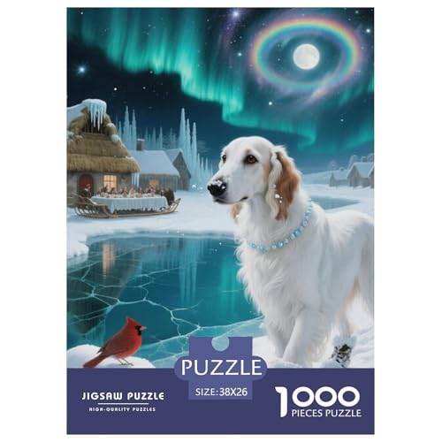 Afghanischer Hund Jigsaw Geeignet Für Erwachsene Und Kinder Kreativ 1000 Teile niedlich Haustier Spiele Unique Home Decor 38x26cm von XDDBYUIZP