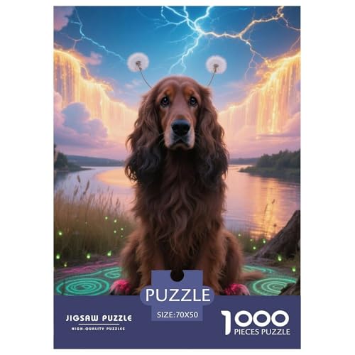 Afghanischer Hund Jigsaw Geeignet Für Erwachsene Und Kinder Kreativ 1000 Teile niedlich Haustier Spiele Unique Home Decor 70x50cm von XDDBYUIZP