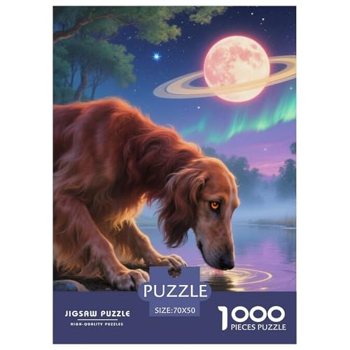 Afghanischer Hund Jigsaw Geeignet Für Erwachsene Und Kinder Kreativ 1000 Teile niedlich Haustier Spiele Unique Home Decor 70x50cm von XDDBYUIZP