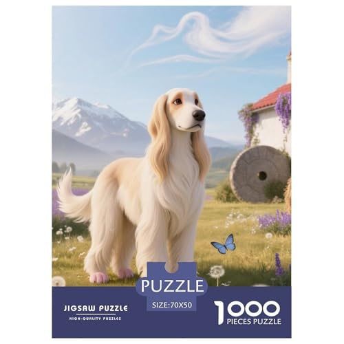 Afghanischer Hund Puzzle Geeignet Für Erwachsene Und Kinder Kreativ 1000 Stücke niedlich Haustier Spiele Unique Home Decor 70x50cm Afghanischer Hund Puzzle Geeignet Für Erwachsene Und Kinder Kreativ 1000 Stücke niedlich Haustier Spiele Unique Home Decor 70x50cm von XDDBYUIZP