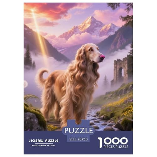 Afghanischer Hund Puzzle Geeignet Für Erwachsene Und Kinder Kreativ 1000 Teile niedlich Haustier Spaß Herausforderend Unique Home Decor 70x50cm Afghanischer Hund Puzzle Geeignet Für Erwachsene Und Kinder Kreativ 1000 Teile niedlich Haustier Spaß Herausforderend Unique Home Decor 70x50cm von XDDBYUIZP