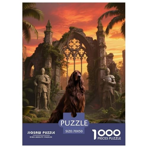 Afghanischer Hund Puzzle Geeignet Für Erwachsene Und Kinder Kreativ 1000 Teile niedlich Haustier Spiele Unique Home Decor 70x50cm von XDDBYUIZP