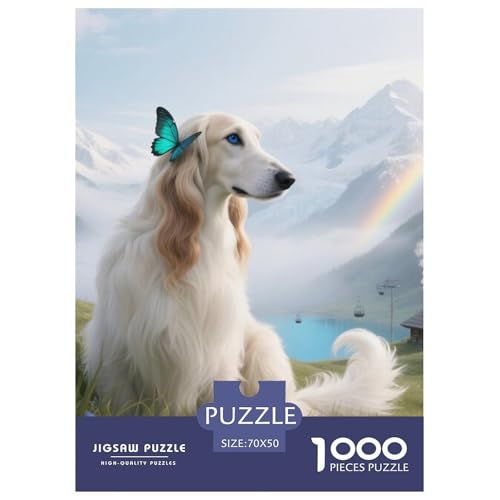 Afghanischer Hund Puzzles Geeignet Für Erwachsene Und Kinder Kreativ 1000 Stücke niedlich Haustier Spaß Herausforderend Unique Home Decor 70x50cm Afghanischer Hund Puzzles Geeignet Für Erwachsene Und Kinder Kreativ 1000 Stücke niedlich Haustier Spaß Herausforderend Unique Home Decor 70x50cm von XDDBYUIZP