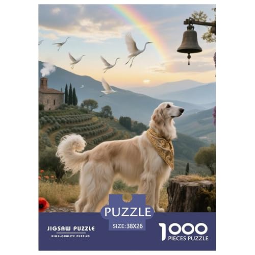 Afghanischer Hund Puzzles Geeignet Für Erwachsene Und Kinder Kreativ 1000 Teile niedlich Haustier Spaß Herausforderend Unique Home Decor 38x26cm Afghanischer Hund Puzzles Geeignet Für Erwachsene Und Kinder Kreativ 1000 Teile niedlich Haustier Spaß Herausforderend Unique Home Decor 38x26cm von XDDBYUIZP