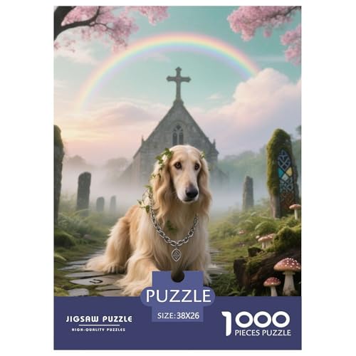 Afghanischer Hund Puzzles Geeignet Für Erwachsene Und Kinder Kreativ 1000 Teile niedlich Haustier Spaß Herausforderend Unique Home Decor 38x26cm Afghanischer Hund Puzzles Geeignet Für Erwachsene Und Kinder Kreativ 1000 Teile niedlich Haustier Spaß Herausforderend Unique Home Decor 38x26cm von XDDBYUIZP