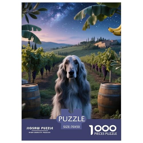 Afghanischer Hund Puzzles Geeignet Für Erwachsene Und Kinder Kreativ 1000 Teile niedlich Haustier Spiele Unique Home Decor 70x50cm Afghanischer Hund Puzzles Geeignet Für Erwachsene Und Kinder Kreativ 1000 Teile niedlich Haustier Spiele Unique Home Decor 70x50cm von XDDBYUIZP