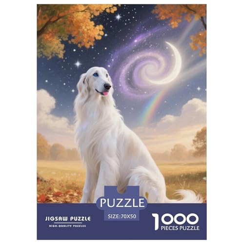 Afghanischer Hund Puzzles Geeignet Für Erwachsene Und Kinder Kreativ 1000 Teile niedlich Haustier Spiele Unique Home Decor 70x50cm von XDDBYUIZP