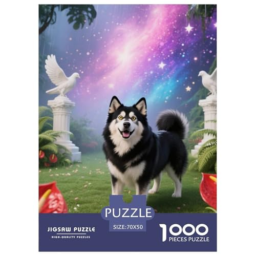 Alaskanische Malamute Jigsaw Geeignet Für Erwachsene Und Kinder Kreativ 1000 Stück niedlich Haustier Spaß Herausforderend Unique Home Decor 70x50cm Alaskanische Malamute Jigsaw Geeignet Für Erwachsene Und Kinder Kreativ 1000 Stück niedlich Haustier Spaß Herausforderend Unique Home Decor 70x50cm von XDDBYUIZP