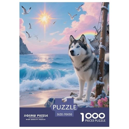 Alaskanische Malamute Jigsaw Geeignet Für Erwachsene Und Kinder Kreativ 1000 Stück niedlich Haustier Spaß Herausforderend Unique Home Decor 70x50cm Alaskanische Malamute Jigsaw Geeignet Für Erwachsene Und Kinder Kreativ 1000 Stück niedlich Haustier Spaß Herausforderend Unique Home Decor 70x50cm von XDDBYUIZP
