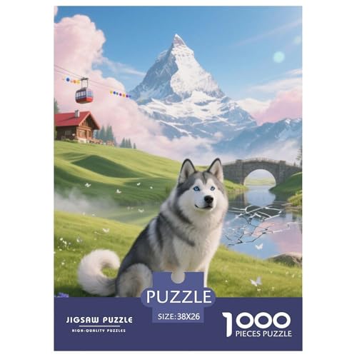 Alaskanische Malamute Jigsaw Geeignet Für Erwachsene Und Kinder Kreativ 1000 Stück niedlich Haustier Spiele Unique Home Decor 38x26cm Alaskanische Malamute Jigsaw Geeignet Für Erwachsene Und Kinder Kreativ 1000 Stück niedlich Haustier Spiele Unique Home Decor 38x26cm von XDDBYUIZP